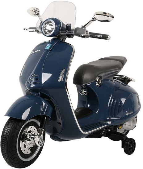 Mamido elektrický skúter Vespa GTS tmavo modrá