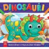Dinosaury - Omaľovánka s pohyblivými očkami Dinosaury - Omaľovánka s pohyblivými očkami