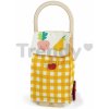 Tender Leaf Toys Nákupný vozík z textilu Shopping Trolley Yellow s drevenou konštrukciou