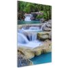 Vertikálny foto obraz sklenený Vodopád Thajsko 50x100 cm Vertikálny foto obraz sklenený Vodopád Thajsko 50x100 cm