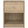Nočný stolík v dekore duba s poličkami May - Tvilum Nočný stolík v dekore duba s poličkami May - Tvilum