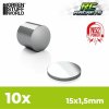 Green Stuff World Neodymium Magnets 15x1,5mm 10 units N52 / Neodymové magnety 15x1,5 mm 10 kusov N52
