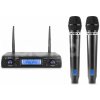 Vonyx WM62 Wireless Microphone UHF With 2 Handheld