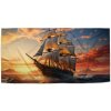 Sablio Uterák Plachetnica vo vlnách pri východe slnka - 30x50 cm Sablio Uterák Plachetnica vo vlnách pri východe slnka - 30x50 cm