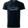 Profil Cesta hrdinov SNP - Klasické pánske tričko vyššej gramáže - 3XL ( Tmavomodrá (veľmi tmavá - skoro čierna) ) Profil Cesta hrdinov SNP - Klasické pánske tričko vyššej gramáže - 3XL ( Tmavomodrá (veľmi tmavá - skoro čierna) )