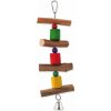 BIRD JEWEL Hračka závesná drevená so zvončekom 30 cm BIRD JEWEL Hračka závesná drevená so zvončekom 30 cm
