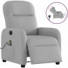 vidaXL Elektrické masážne sklápacie kreslo oblakšedá látkové vidaXL Elektrické masážne sklápacie kreslo oblakšedá látkové