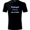 Čierne tričko najlepší brat na svete - darček pre brata k 25 narodeninám XXL Čierne tričko najlepší brat na svete - darček pre brata k 25 narodeninám XXL