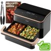 Cosori Dual Blaze TwinFry chytrá horkovzdušná fritéza 10 L, keramika, černá CAF-TF101S-AEUR (Ceramic) Cosori Dual Blaze TwinFry chytrá horkovzdušná fritéza 10 L, keramika, černá CAF-TF101S-AEUR (Ceramic)
