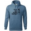 Stolný tenis - eat sleep - Mikina pánska Cape s kapucňou - 2XL ( Denim ) Stolný tenis - eat sleep - Mikina pánska Cape s kapucňou - 2XL ( Denim )
