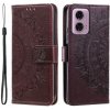 Peňaženkové puzdro Embossing Pattern Mandala Flower hnedé – Motorola Moto G85 5G Peňaženkové puzdro Embossing Pattern Mandala Flower hnedé – Motorola Moto G85 5G