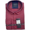 Ego Man pánská košile regular fit dlouhý rukáv EKR-1236 bordo