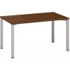 kancelársky stôl Alfa 200, 140 x 80 x 74,2 cm, rovné prevedení, dezén orech, RAL9022 kancelársky stôl Alfa 200, 140 x 80 x 74,2 cm, rovné prevedení, dezén orech, RAL9022