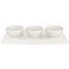 Villeroy & Boch -Súprava misiek na dip s podnosom 28x17x1 cm - Manufacture Blanc Villeroy & Boch -Súprava misiek na dip s podnosom 28x17x1 cm - Manufacture Blanc