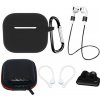 Hurtel Silicone Case sada pre AirPods 3 s puzdrom, háčikom na ucho, remienkom na krk, držiakom remienka hodiniek a karabínou 9145576276921 Hurtel Silicone Case sada pre AirPods 3 s puzdrom, háčikom na ucho, remienkom na krk, držiakom remienka hodiniek a karabínou 9145576276921