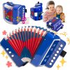 JOKO Veľký detský akordeón harmonika modrá JOKO Veľký detský akordeón harmonika modrá