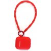 AppleMix Puzdro pre Apple AirPods 1 / 2 - karabína + pútko - silikónové - červené AppleMix Puzdro pre Apple AirPods 1 / 2 - karabína + pútko - silikónové - červené