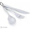 GSI Outdoors Ring Cutlery Set príborový set, svetlosivá GSI Outdoors Ring Cutlery Set príborový set, svetlosivá