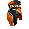 Hokejové rukavice Bauer Vapor 3X Black/Orange Intermediate 12 palcov Hokejové rukavice Bauer Vapor 3X Black/Orange Intermediate 12 palcov