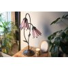 Clayre & Eef Stolná lampa Tiffany Flowerbell pink - 35*18*61 cm E14/max 2*25W - Clayre & Eef Clayre & Eef Stolná lampa Tiffany Flowerbell pink - 35*18*61 cm E14/max 2*25W - Clayre & Eef