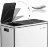 SONGMICS Odpadkový kôš LTB54NL na triedený odpad, 3 x 18 L, strieborný SONGMICS Odpadkový kôš LTB54NL na triedený odpad, 3 x 18 L, strieborný