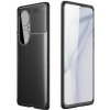 Gumený kryt Carbon Fiber na Huawei P50 Pro - Čierna Gumený kryt Carbon Fiber na Huawei P50 Pro - Čierna