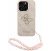 Guess PU 4G Metal Logo Strap zadný kryt pre iPhone 16 Pro Max Pink Guess PU 4G Metal Logo Strap zadný kryt pre iPhone 16 Pro Max Pink