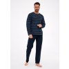 Cornette Rôzne 138/55 dĺžka/r S- pánske pyžamo tmavě modrá