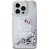 Zadný kryt Hello Kitty Liquid Glitter Electroplating Head Logo pre Apple iPhone 13 Pro, transparentný Zadný kryt Hello Kitty Liquid Glitter Electroplating Head Logo pre Apple iPhone 13 Pro, transparentný