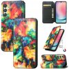 Peňaženkové kožené puzdro CaseNeo na Samsung Galaxy A25 5G - Colorful Cloud Peňaženkové kožené puzdro CaseNeo na Samsung Galaxy A25 5G - Colorful Cloud