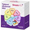 SimplyMed Dávkovač léků týdenní YHL075 Flower SimplyMed Dávkovač léků týdenní YHL075 Flower
