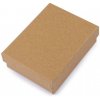 Krabička na šperky 7x9 cm - 1 ks hnedá prírodná Krabička na šperky 7x9 cm - 1 ks hnedá prírodná