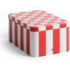 HAY Plechová dóza Tin Container Small, red and off-white HAY Plechová dóza Tin Container Small, red and off-white