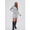 Ribbed dress with a hood čierna | biela | šedá XL Moodo 5904152355368 Ribbed dress with a hood čierna | biela | šedá XL Moodo 5904152355368