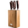 G21 Kuchynské nože v bambusovom stojane G21 Gourmet Nature 5 ks