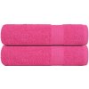 VidaXL Osušky, 2 ks, ružové, 70x140 cm, bavlna 100 % VidaXL Osušky, 2 ks, ružové, 70x140 cm, bavlna 100 %