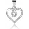 Beneto Strieborný srdiečkový prívesok AGH95 Beneto Strieborný srdiečkový prívesok AGH95