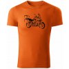 T-ričko Honda VFR1200X Crosstourer pánske tričko Farba trička: Oranžová, Veľkosť: 4XL T-ričko Honda VFR1200X Crosstourer pánske tričko Farba trička: Oranžová, Veľkosť: 4XL
