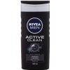 Nivea Men Active Clean sprchový gel na tělo, tvář a vlasy 250 ml pro muže