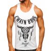 Biele pánske boxerské tričko/tielko Tank Top s potlačou Bolf 14848 Biele pánske boxerské tričko/tielko Tank Top s potlačou Bolf 14848