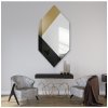 Alfaram Exkluzívne dekoratívne zrkadlo v čiernej a zlatej farbe - MADAM 1663 Alfaram Exkluzívne dekoratívne zrkadlo v čiernej a zlatej farbe - MADAM 1663