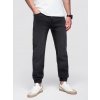 Ombre Men's denim JOGGERS pants with classic flare - black čierna | biela XXL Ombre 5907064513017 Ombre Men's denim JOGGERS pants with classic flare - black čierna | biela XXL Ombre 5907064513017