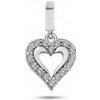 Lillian Vassago Prívesok v bielom zlate, srdce so zirkónmi LLV98-GP056W Lillian Vassago Prívesok v bielom zlate, srdce so zirkónmi LLV98-GP056W