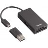 HAMA 54141 USB 2.0 OTG Hub čítačka kariet pre smartfón tablet notebook PC HAMA 54141 USB 2.0 OTG Hub čítačka kariet pre smartfón tablet notebook PC