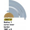Scalextric Krajnica vnútorná k 8201 SPORT Inner Border R1/180° 2