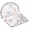Sensillo 2D sada do kočíka, postieľky, kolísky mušelín/bavlna Medvedík biela/sivá Sensillo 2D sada do kočíka, postieľky, kolísky mušelín/bavlna Medvedík biela/sivá