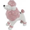 Pokladnička pudlik porcelánový 16,5 x9 x18 cm