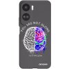Picasee silikónový čierny obal pre Honor 90 Lite 5G - Brain - White Picasee silikónový čierny obal pre Honor 90 Lite 5G - Brain - White