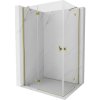 MEXEN/S - Mist H Duo sprchovací kút dvere krídlové 115 x 80, transparent, zlato 8A5-115L-080P-50-00 MEXEN/S - Mist H Duo sprchovací kút dvere krídlové 115 x 80, transparent, zlato 8A5-115L-080P-50-00