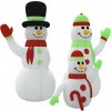 vidaXL Nafukovací snehuliak s LED diódami 360 cm vidaXL Nafukovací snehuliak s LED diódami 360 cm